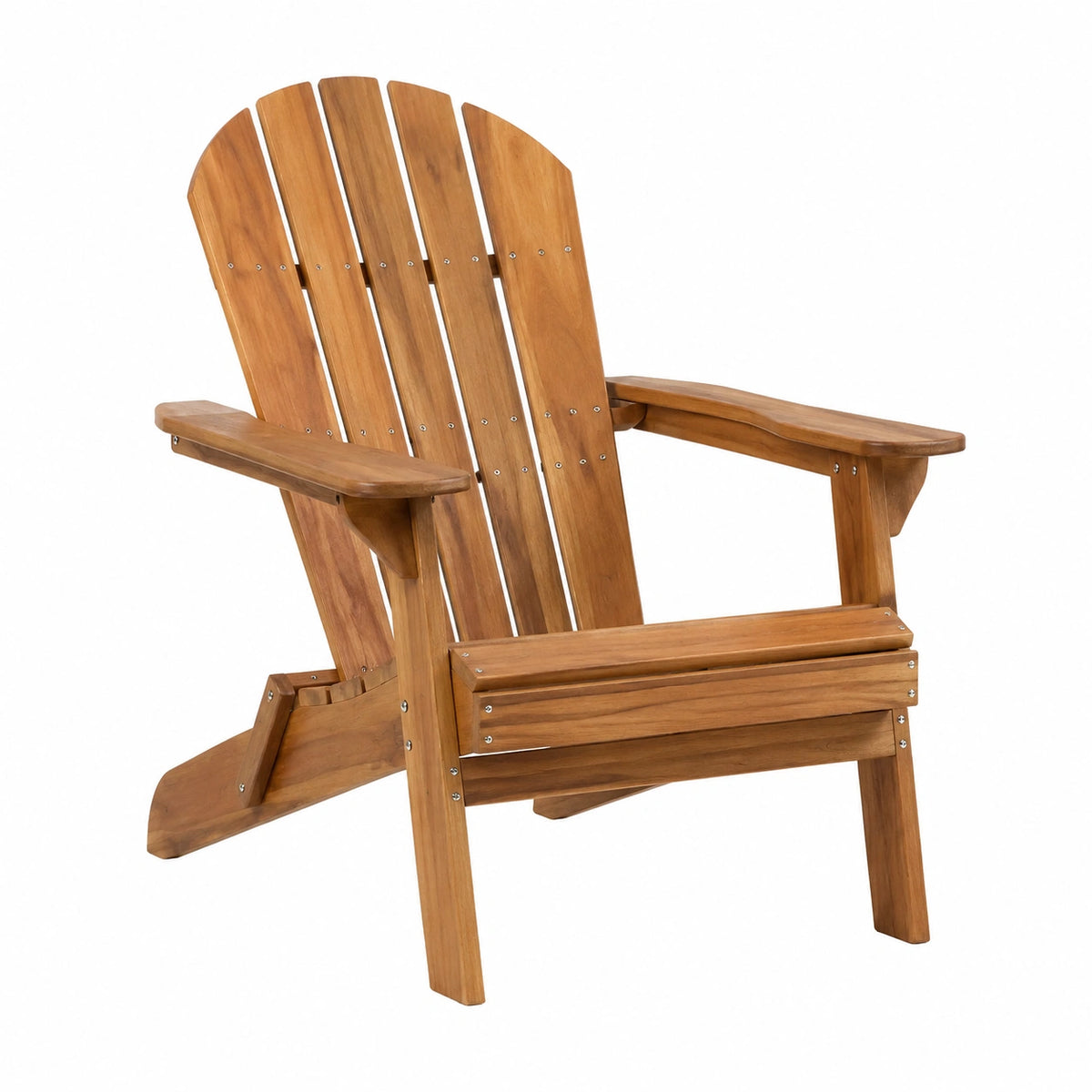 Fauteuil de jardin Adirondack 83 x 89 x 98 cm en bois marron avec accoudoirs
