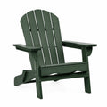 Fauteuil de jardin Adirondack 83 x 77 x 94 cm en bois vert foncé avec accoudoirs