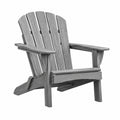 Fauteuil de jardin 80 x 90 x 95 cm en bois gris style Adirondack